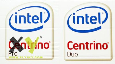 Centrino Pro(商用)与Centrino Duo(消费)双品牌Logo