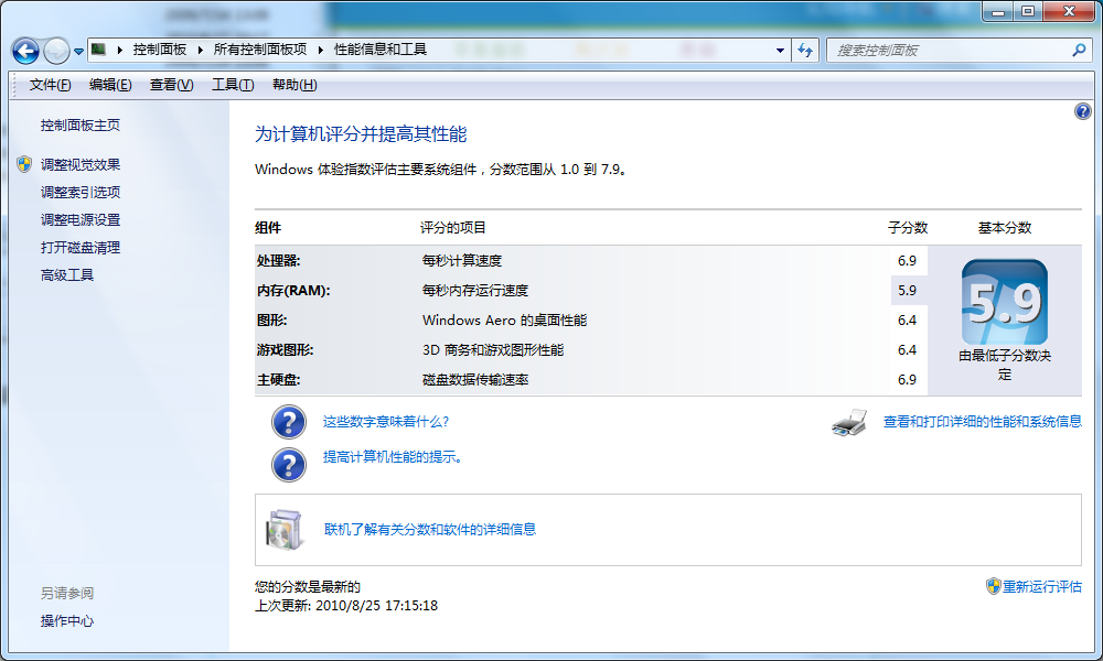 Windows7评分